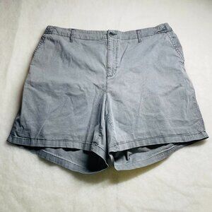 Old Navy Panther Womens Gray Flat Front High Rise Everyday Chino Shorts Size 3X